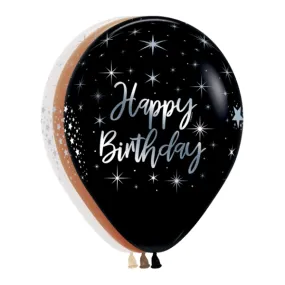 11" Happy Birthday Radient Sempertex Latex Balloons | 50 Count-Dropship (Shipped By Betallic)