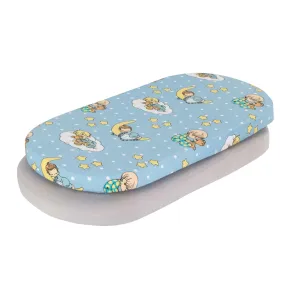 2-Pack Cotton Jersey Knit Bassinet Sheets - Precious Moments Boys