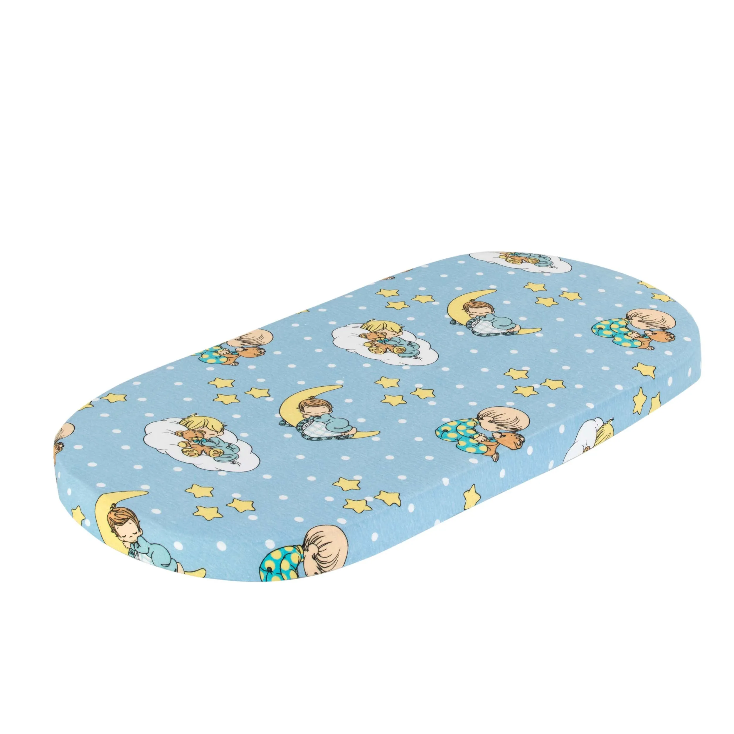 2-Pack Cotton Jersey Knit Bassinet Sheets - Precious Moments Boys