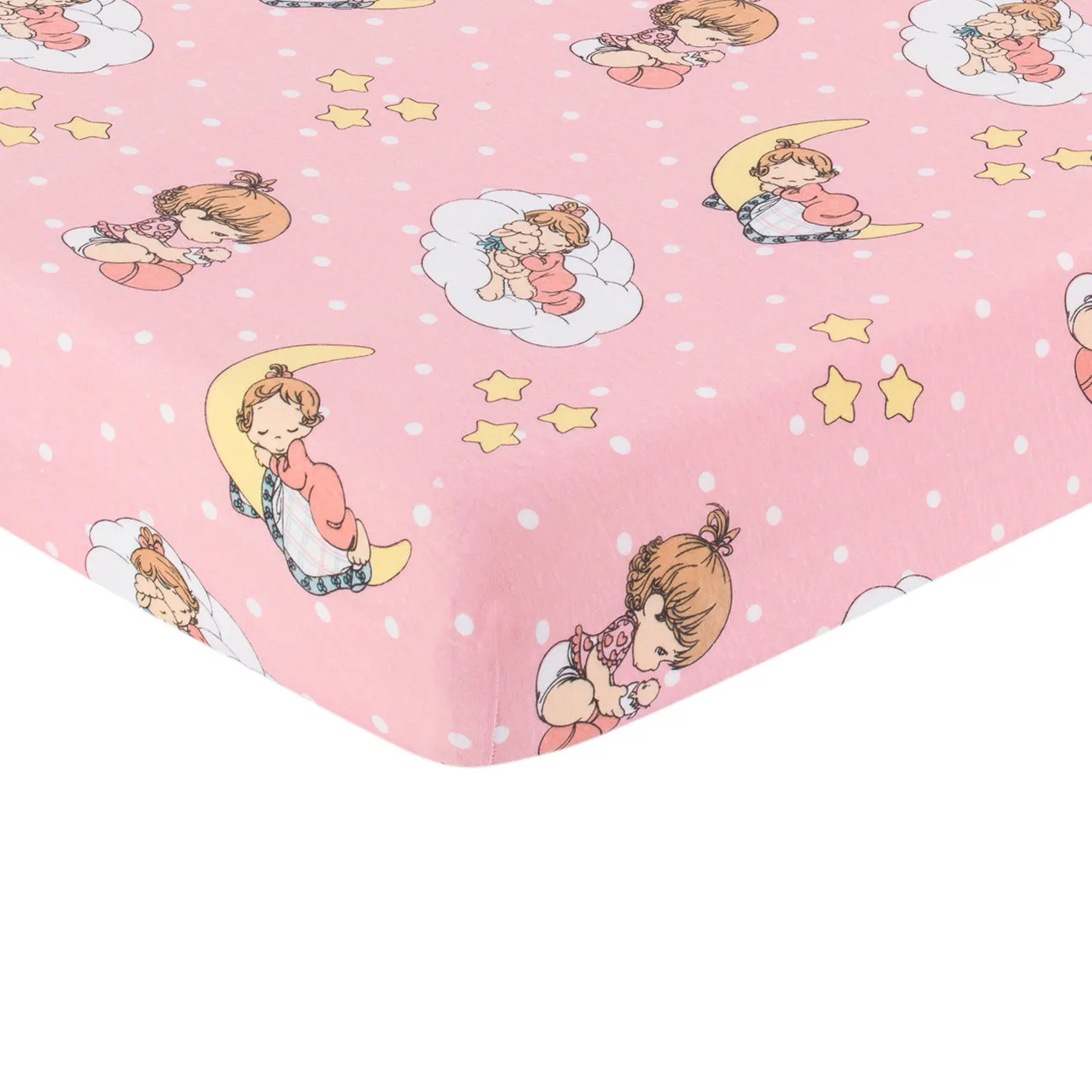 2 Pack Fitted Crib Sheets - Precious Moments Girls