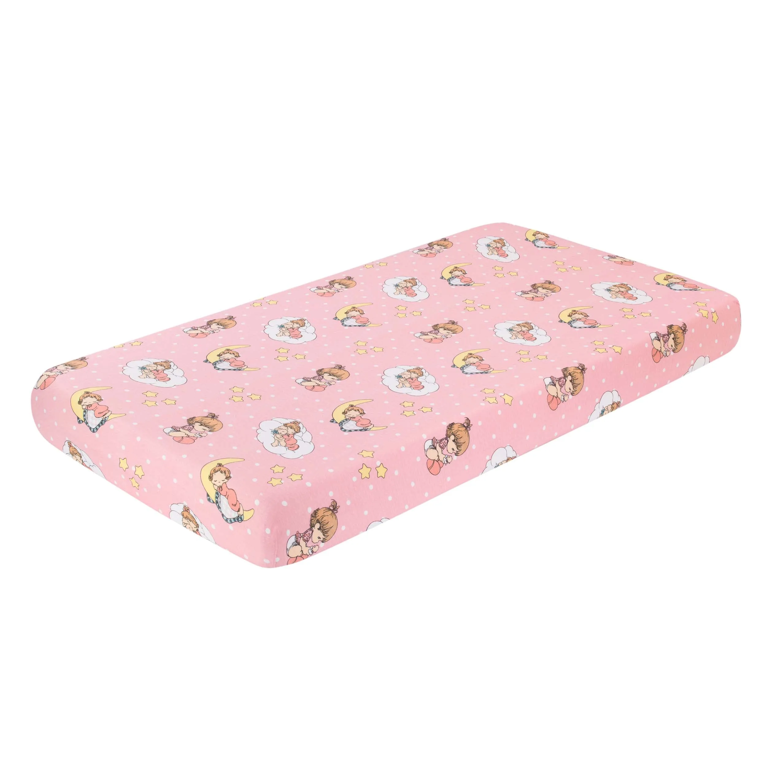 2 Pack Fitted Crib Sheets - Precious Moments Girls