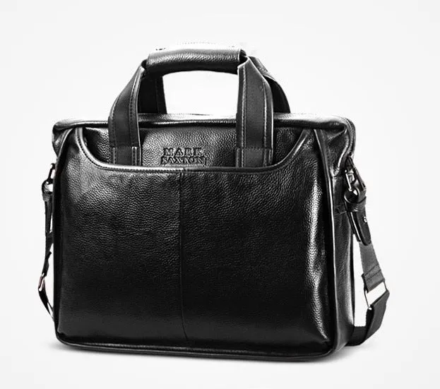 2019 New Fashion cowhide male commercial briefcase /Real Leather  men's bag