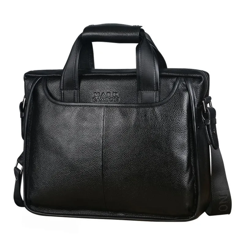2019 New Fashion cowhide male commercial briefcase /Real Leather  men's bag