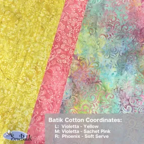 45" Batik Cotton Coordinates (3) - Soft Serve