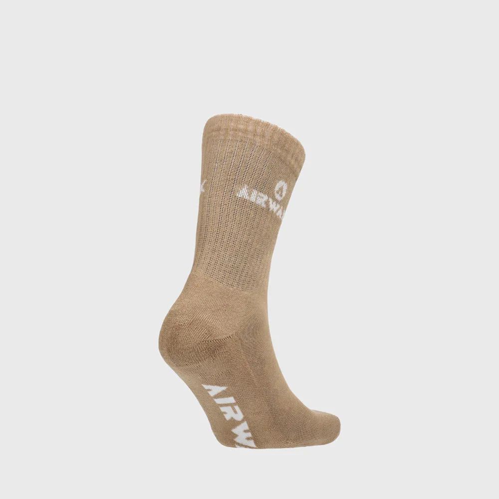 Airwalk Unisex 3 Pack Logo Socks Blue/Olive/Brown _ 182414 _ Multi
