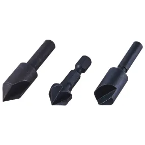 Amtech 3 Piece Countersink Bit Set Carbon Steel