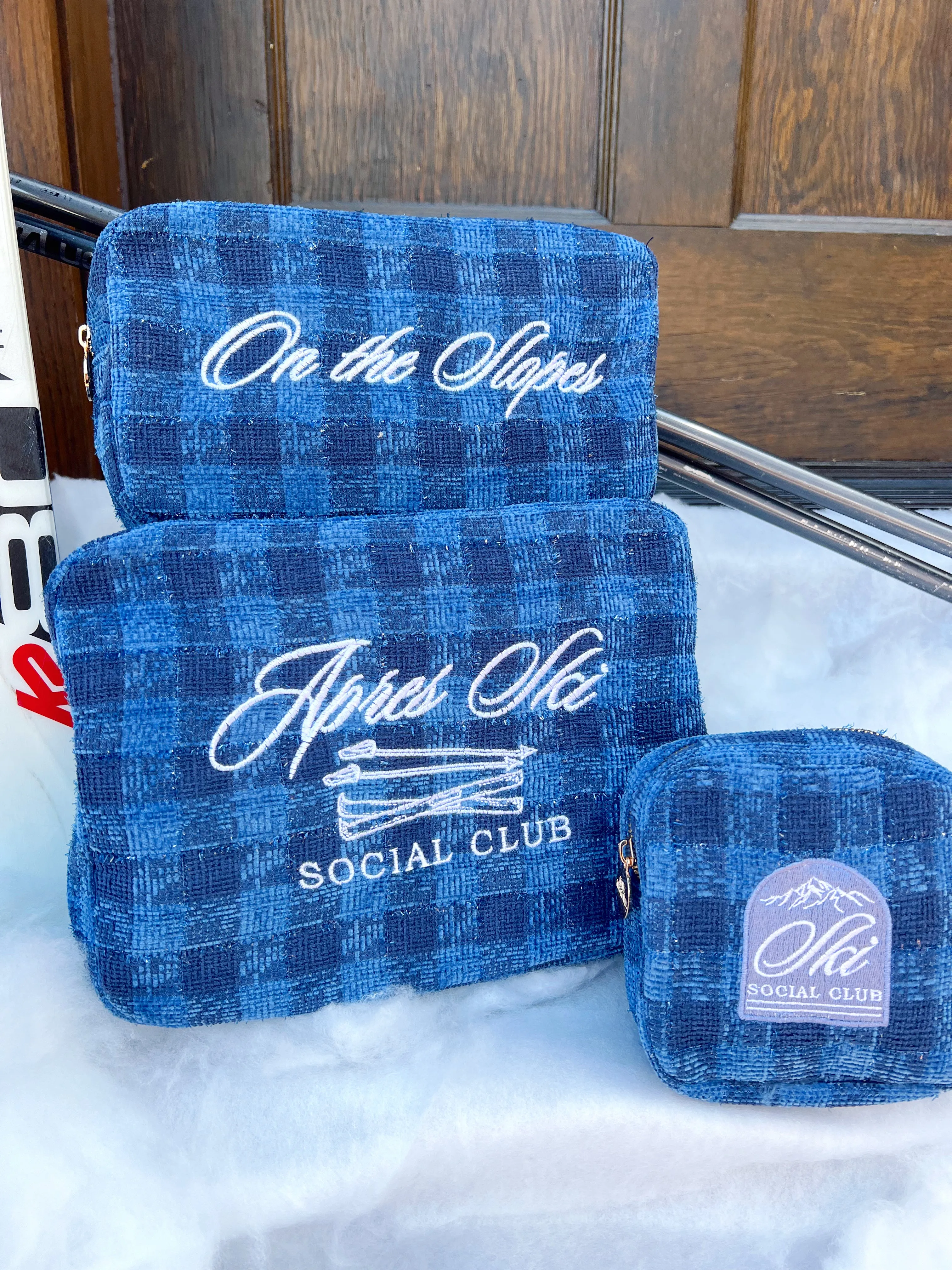 Apres Ski Social Club - Navy Plaid XL Bag
