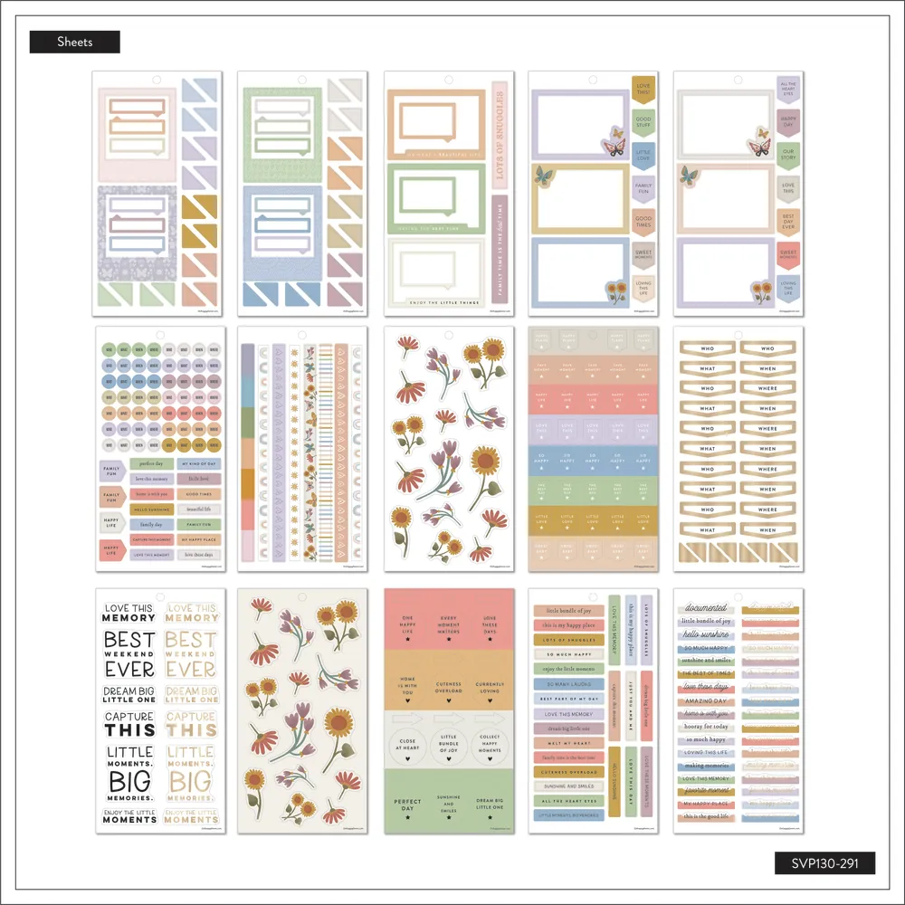 Beloved Butterflies Baby  - Value Pack Stickers - Big