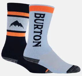 Burton Weekend Midweight Two Pack Socks Kids Ballard Blue