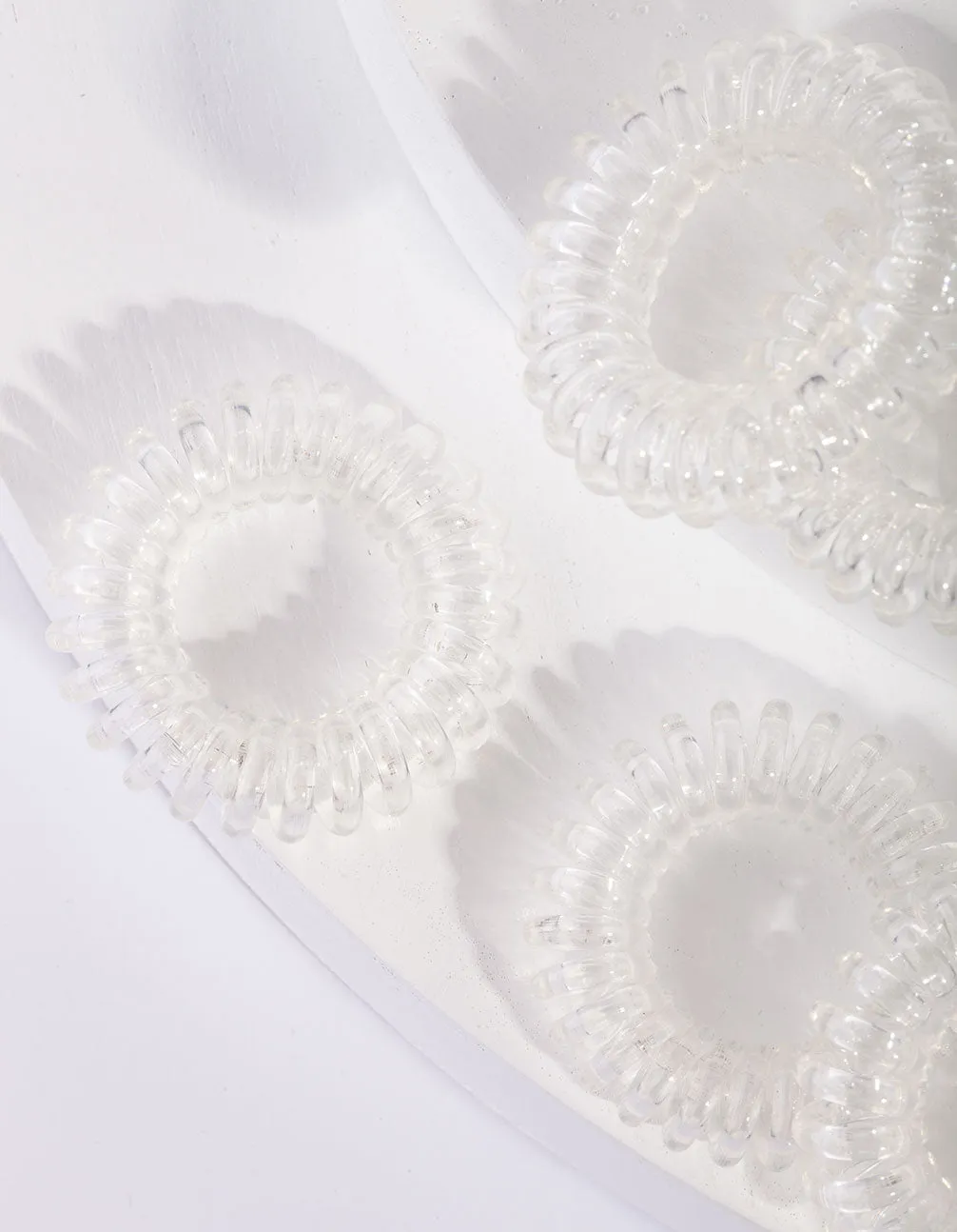 Clear Hair Spiral 8 Pack