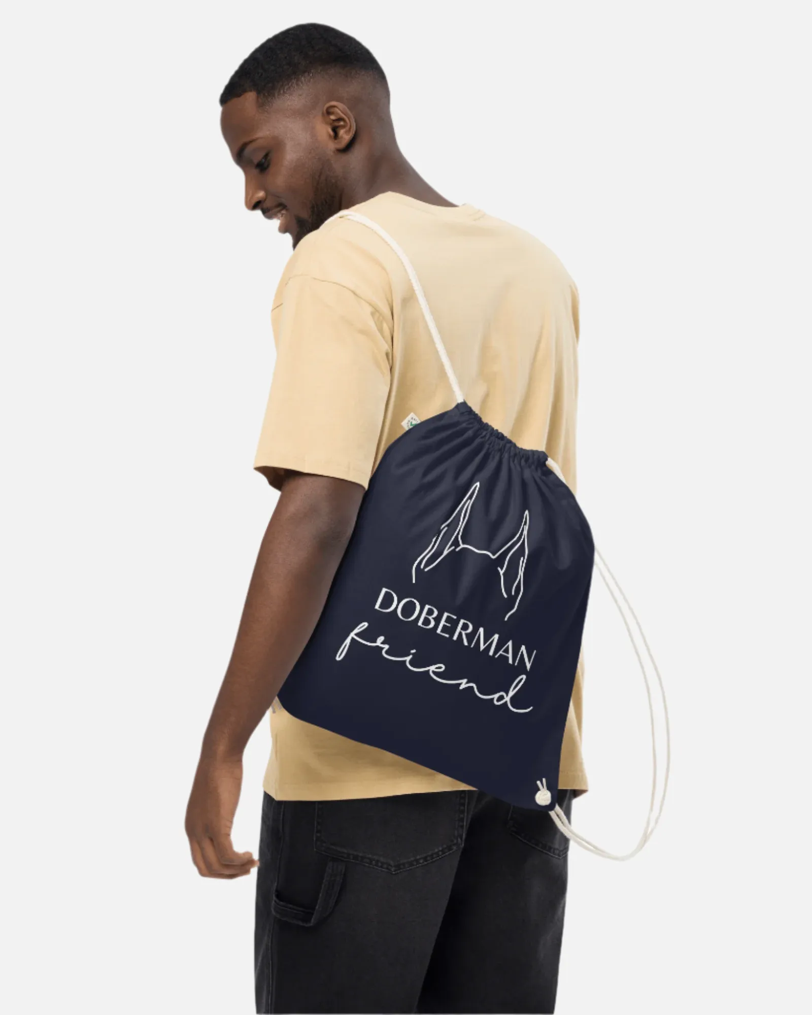 Custom Drawstring Bag with Dog Ears