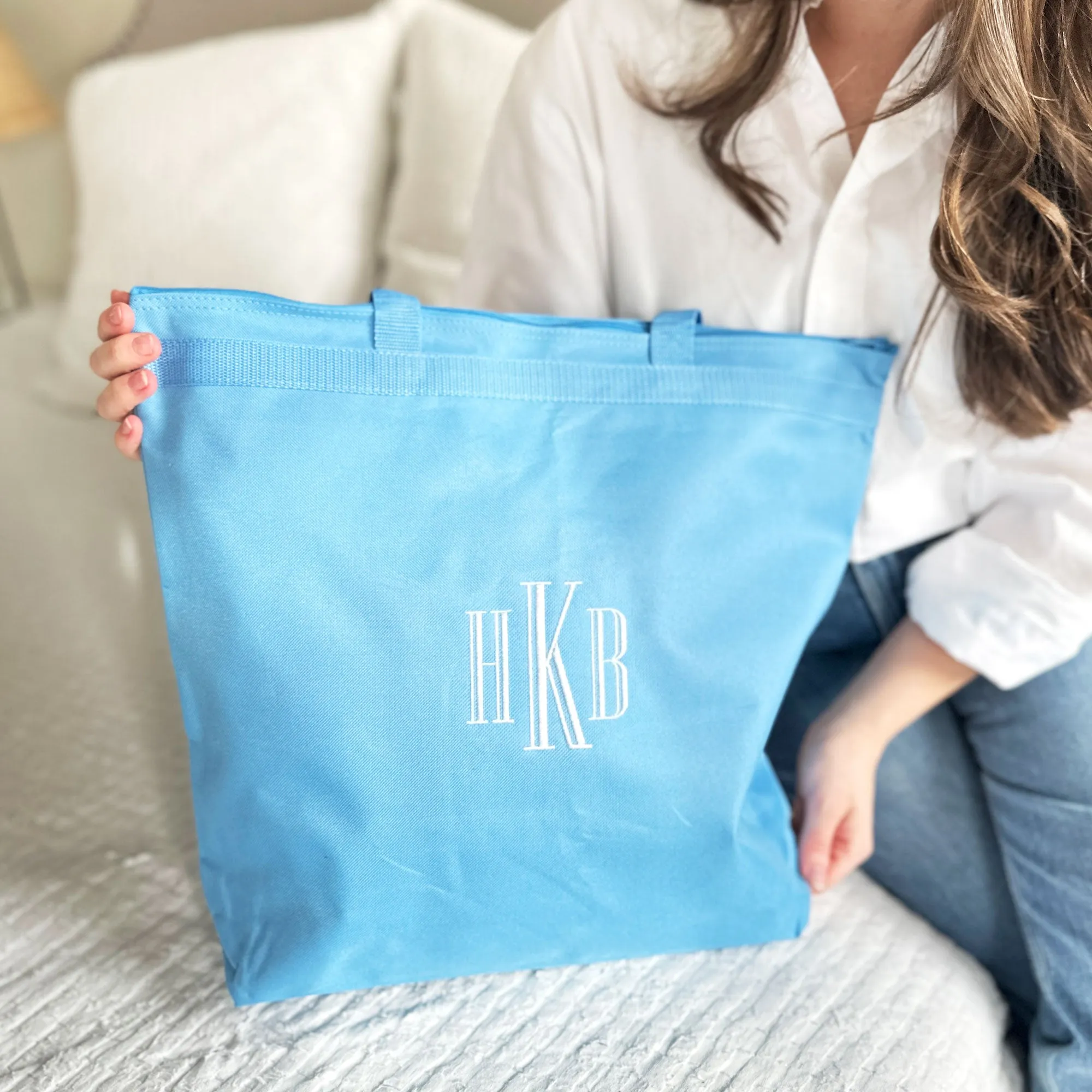Custom Embroidered Bridesmaid Tote Bag