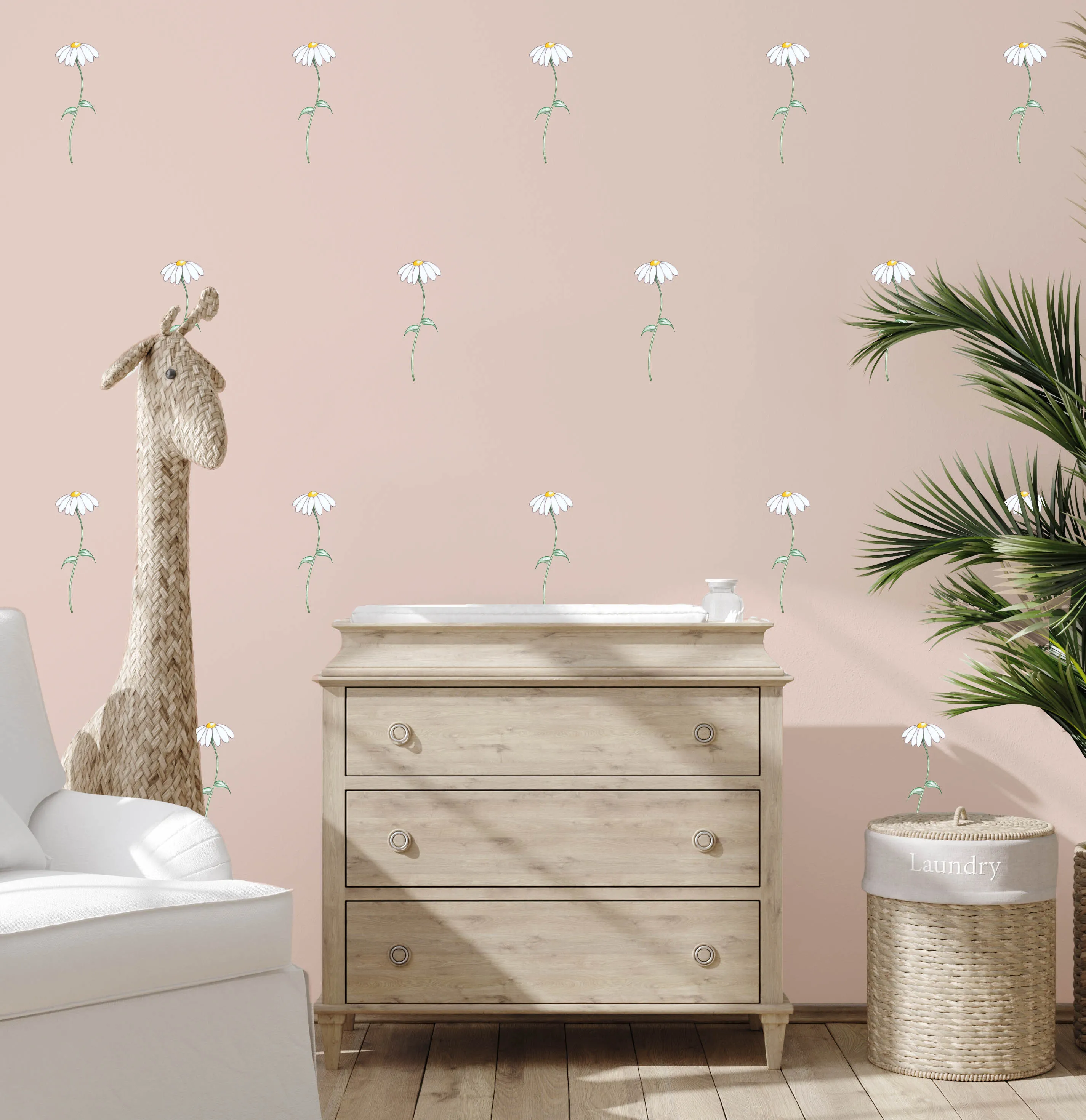 Daisy's Australian Design Hand Painted Peel & Stick, Removable Wall Decal. Nursery, Kids Playroom, Kids Teens Bedroom