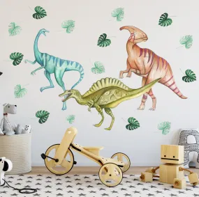 Dinosaurs 2.0 Wall Decals Australian Design Hand Painted Peel & Stick, Removable Wall Decal. Nursery, Kids Playroom, Kids Teens Bedroom