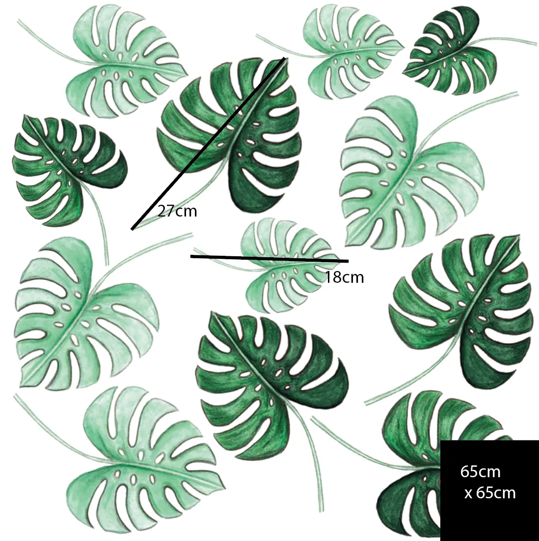Dinosaurs Wall Decals Australian Design Hand Painted Peel & Stick, Removable Wall Decal. Nursery, Kids Playroom, Kids Teens Bedroom
