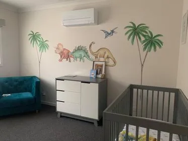 Dinosaurs Wall Decals Australian Design Hand Painted Peel & Stick, Removable Wall Decal. Nursery, Kids Playroom, Kids Teens Bedroom