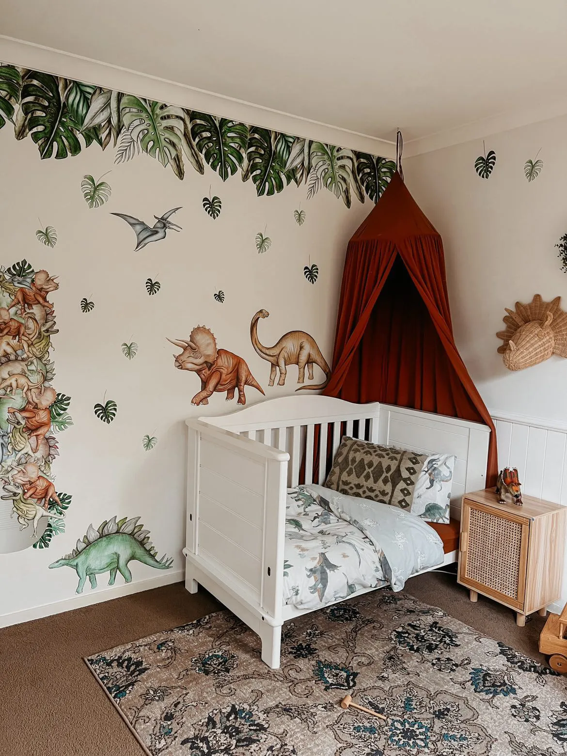 Dinosaurs Wall Decals Australian Design Hand Painted Peel & Stick, Removable Wall Decal. Nursery, Kids Playroom, Kids Teens Bedroom
