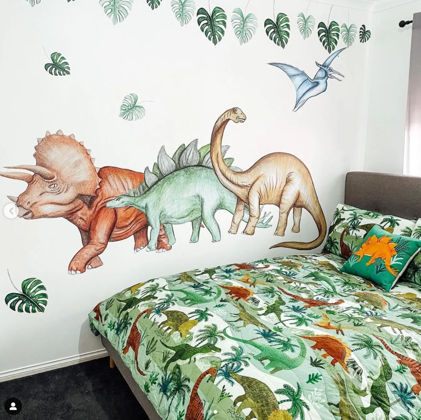 Dinosaurs Wall Decals Australian Design Hand Painted Peel & Stick, Removable Wall Decal. Nursery, Kids Playroom, Kids Teens Bedroom