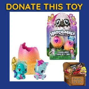 DONATE THIS TOY - Pirate Toy Fund -  Hatchimals CollEGGtibles 2-Pack with Nest Season 4