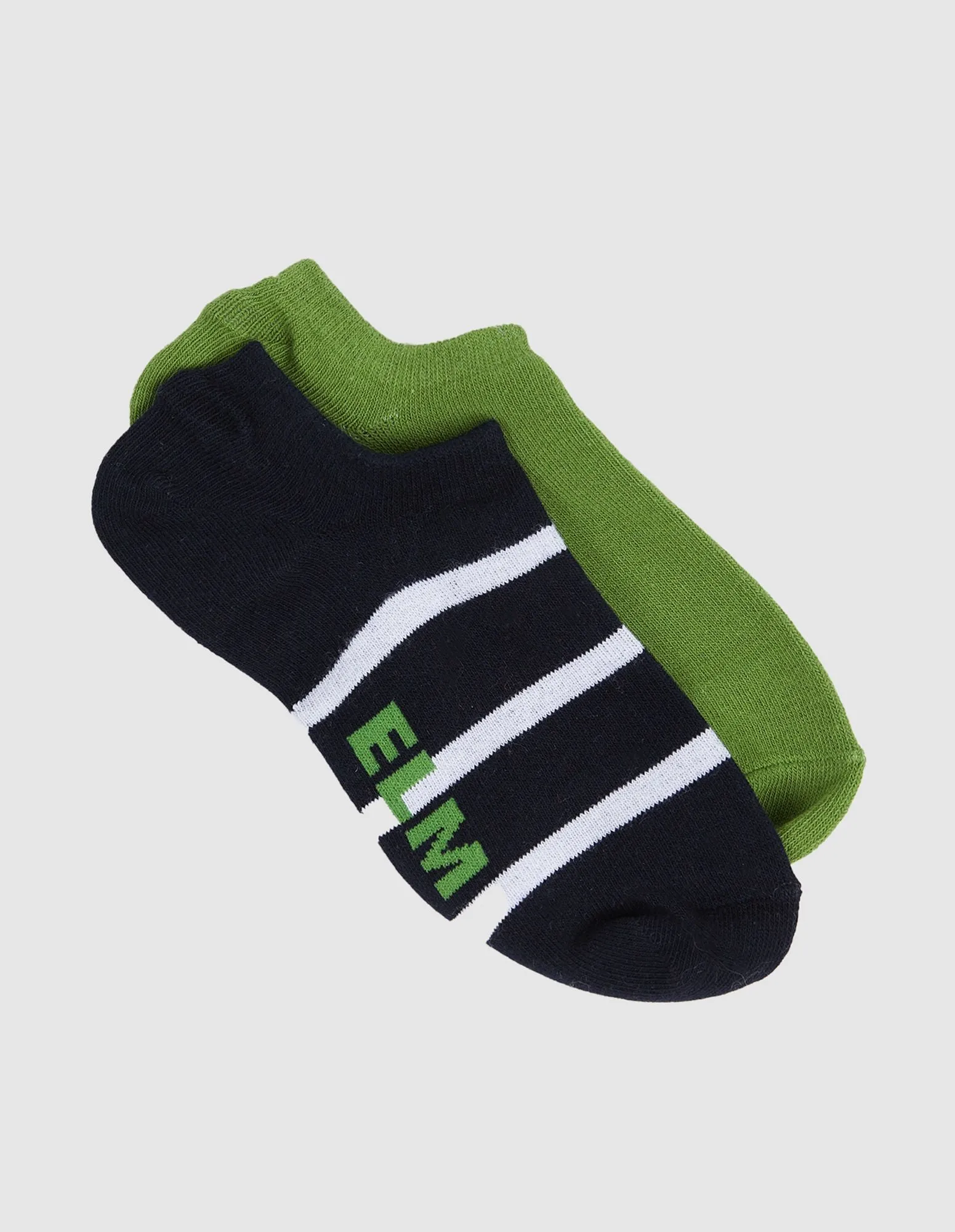Elm Two Pack No Show Socks - Shining