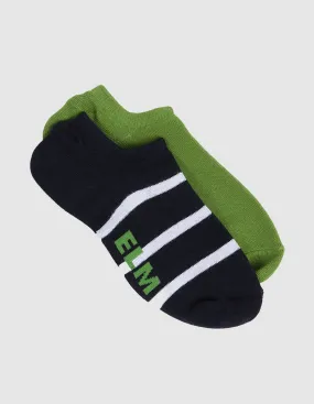 Elm Two Pack No Show Socks - Shining