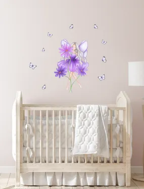 Fairy Fun Australian Design Hand Painted Peel & Stick, Removable Wall Decal. Nursery, Kids Playroom, Kids Teens Bedroom