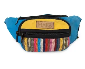 Fanny Pack Waist Bag Boho Baja Woven Pattern Canvas