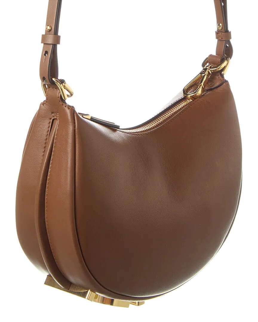 FENDI Fendigraphy Mini Leather Hobo Bag