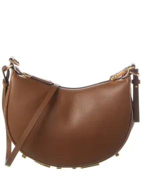 FENDI Fendigraphy Mini Leather Hobo Bag
