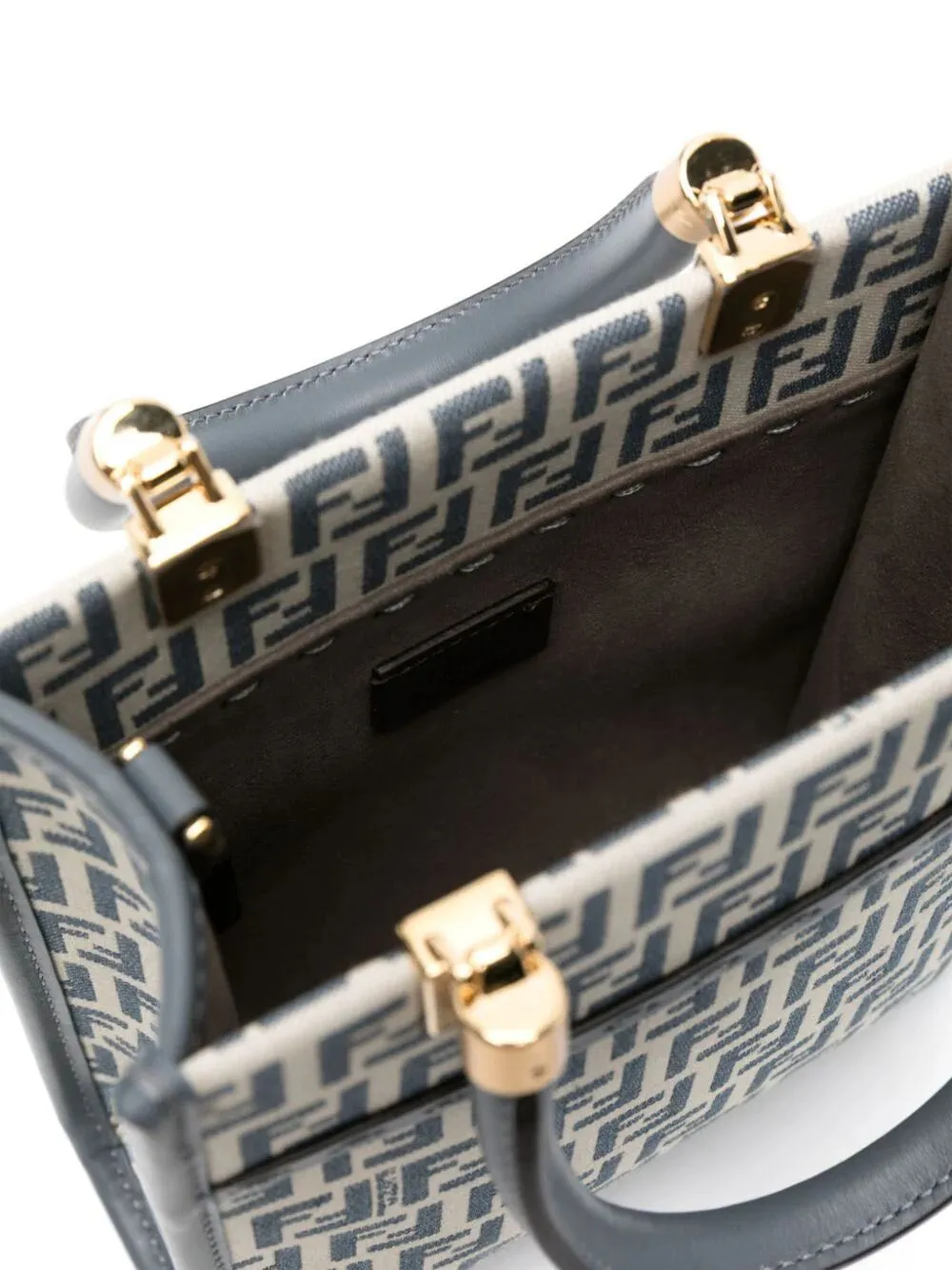 FENDI FF Jacquard Mini Tote Handbag