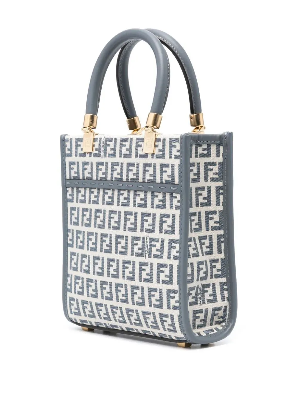 FENDI FF Jacquard Mini Tote Handbag