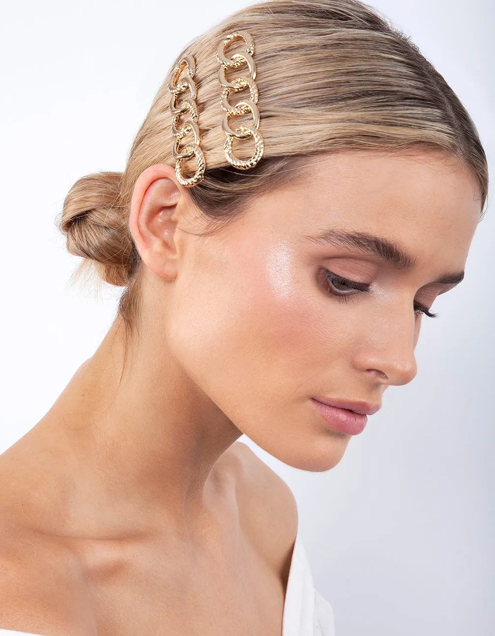 Gold Rope Hair Clip Pack