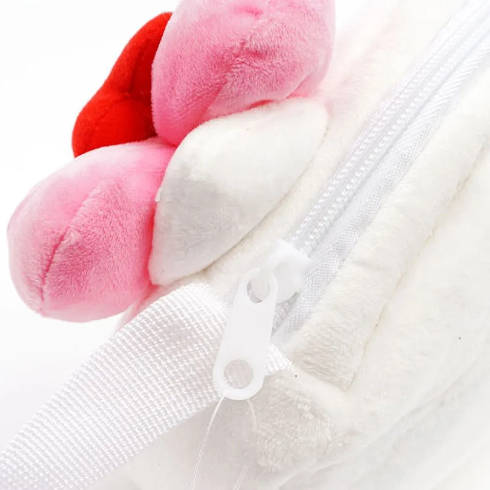 Hello Kitty Cute Face Plush Crossbody Bag