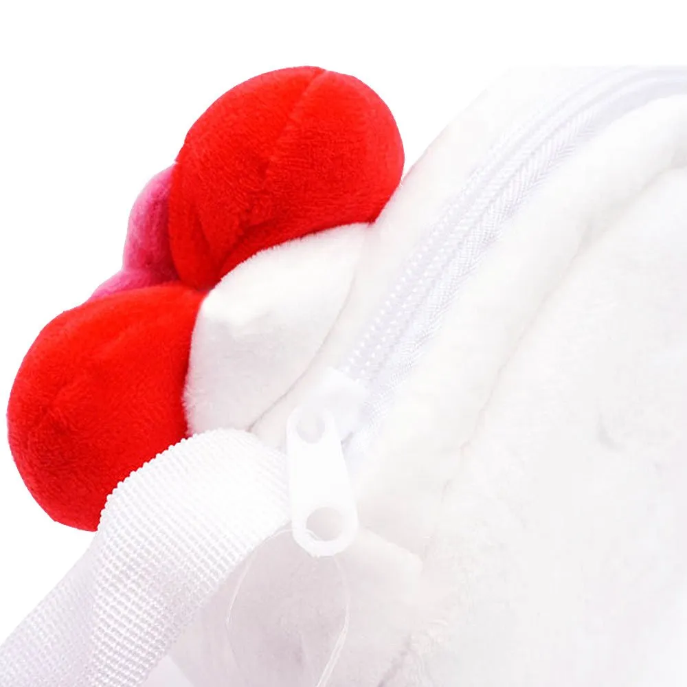 Hello Kitty Cute Face Plush Crossbody Bag