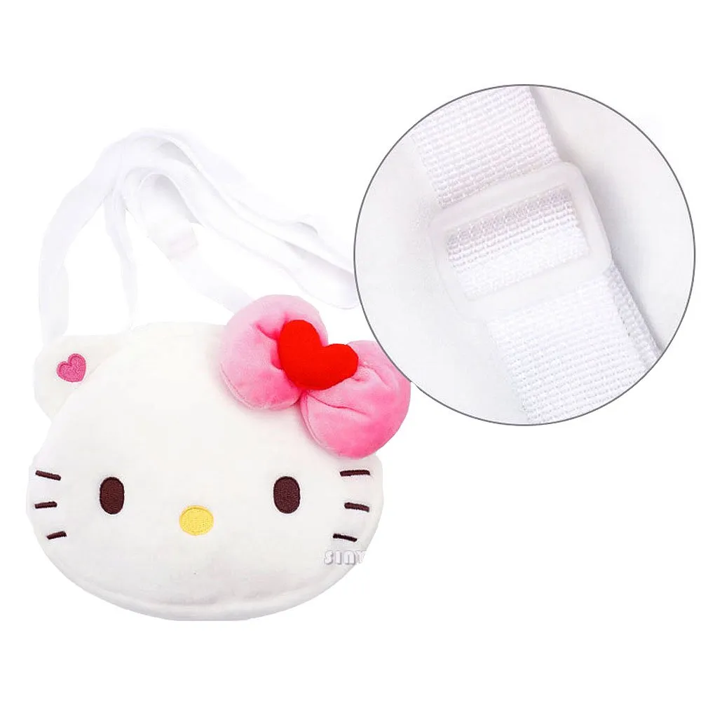 Hello Kitty Cute Face Plush Crossbody Bag