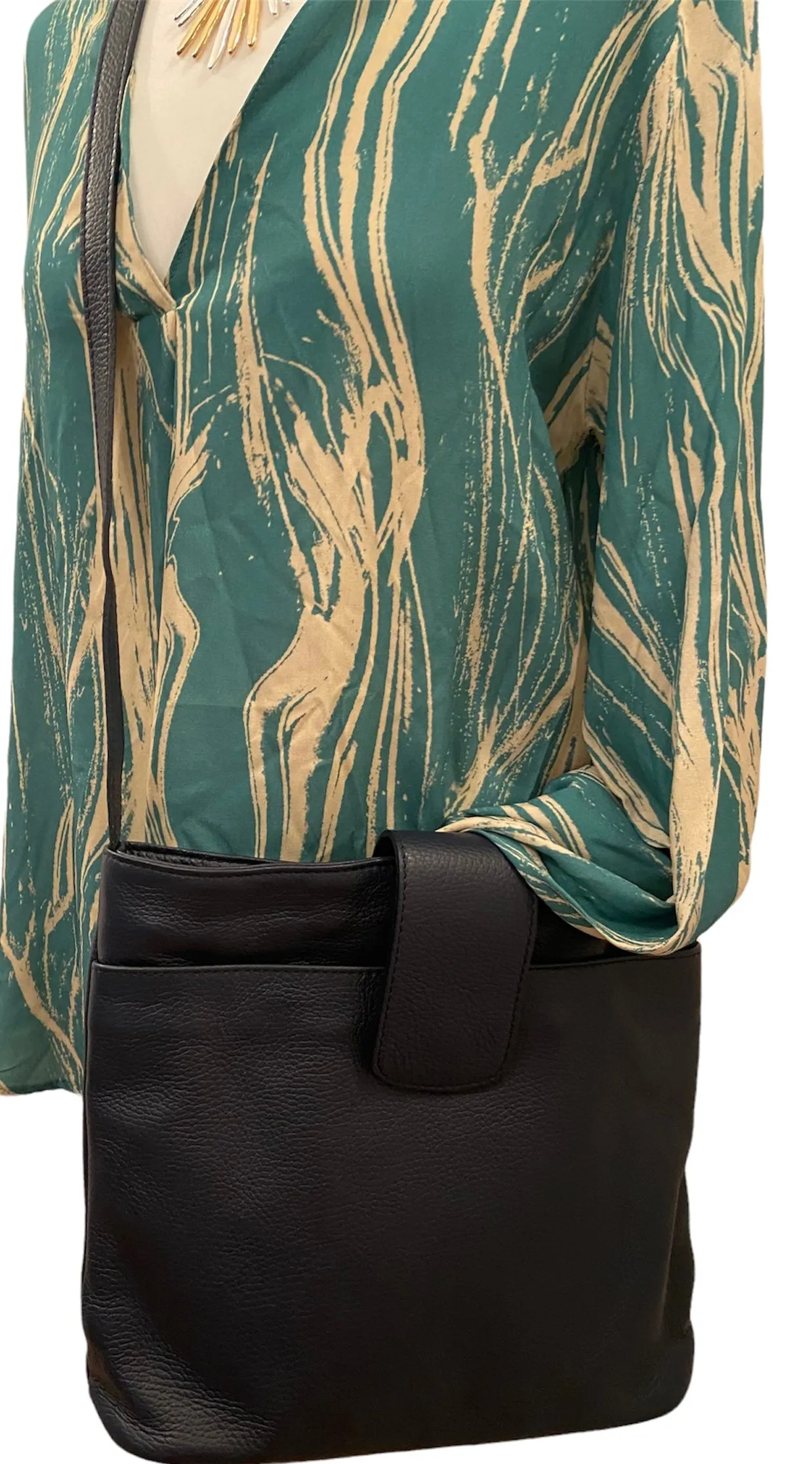 ISLA Italian leather large cross body / shoulder bag