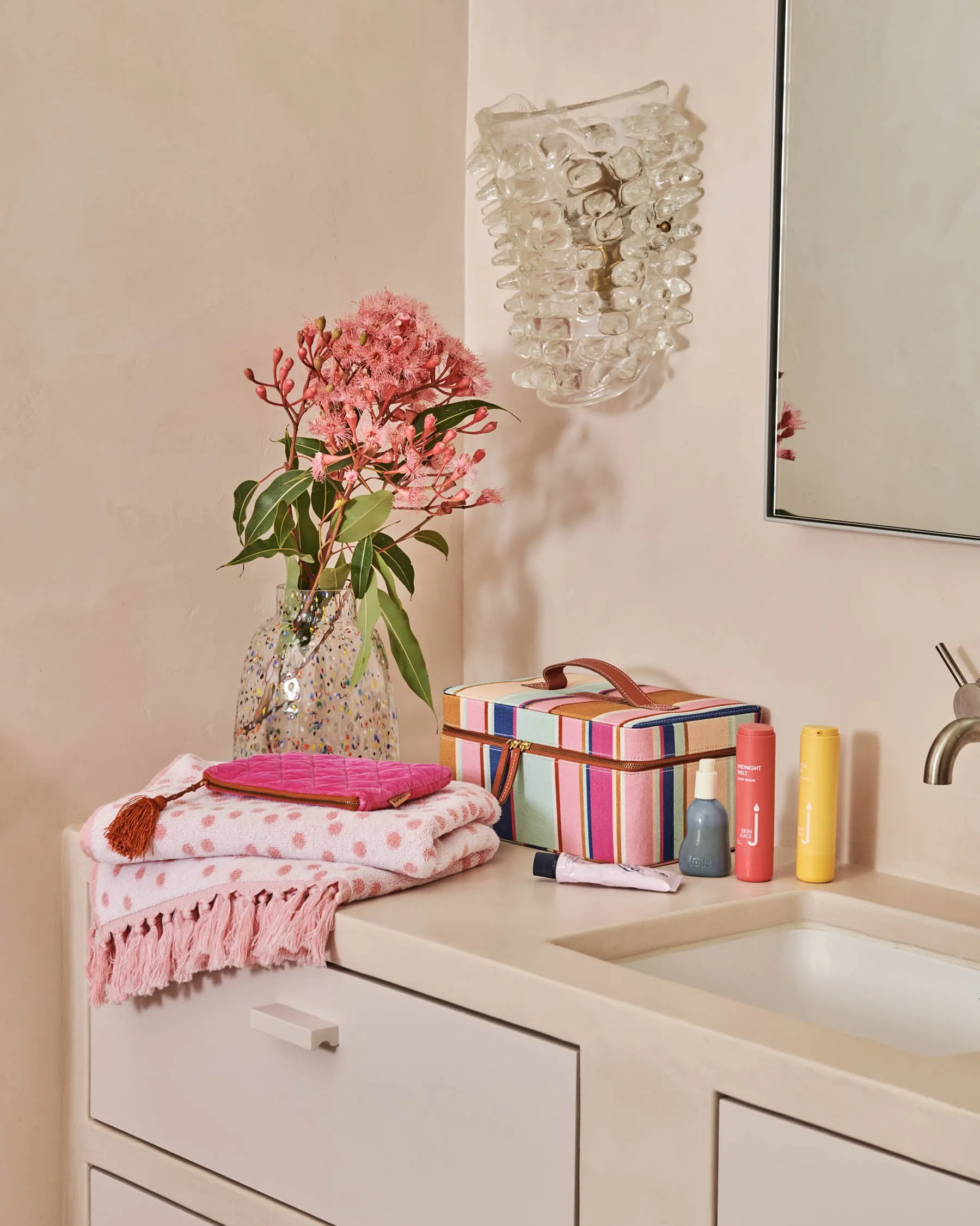 Jaipur Stripe Toiletry Case
