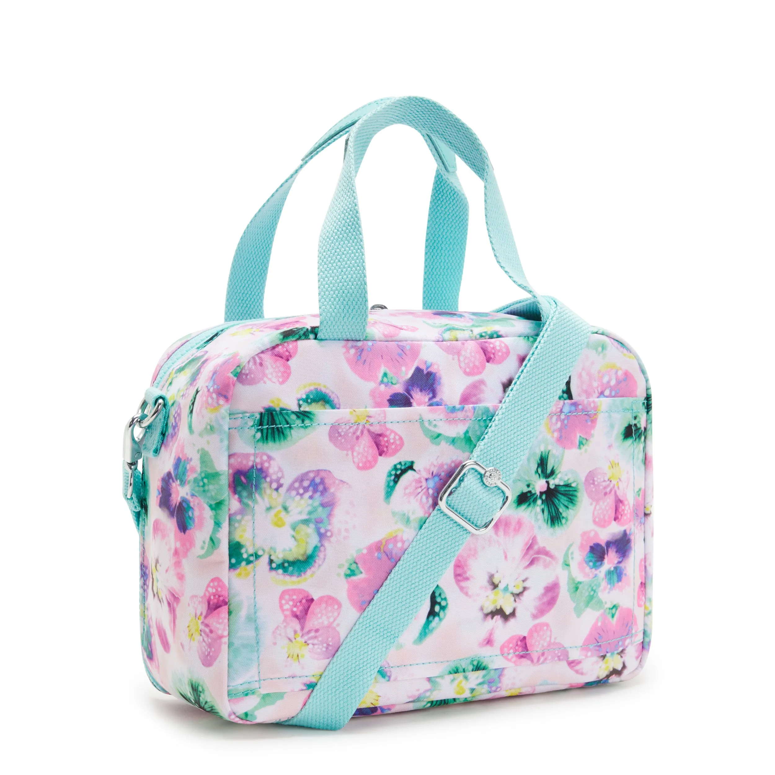 Kipling Miyo Aqua Blossom Large Lunch Bag with Trolley Sleeve C2I2989-7EC
