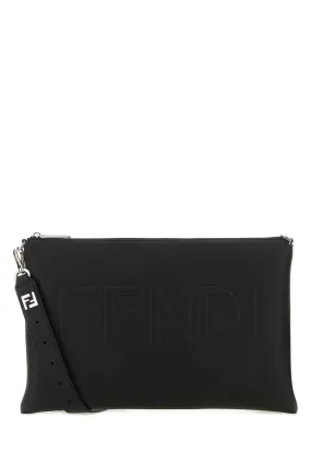 Leather Fendi ROME Shoulder Handbag 38cm x 25cm