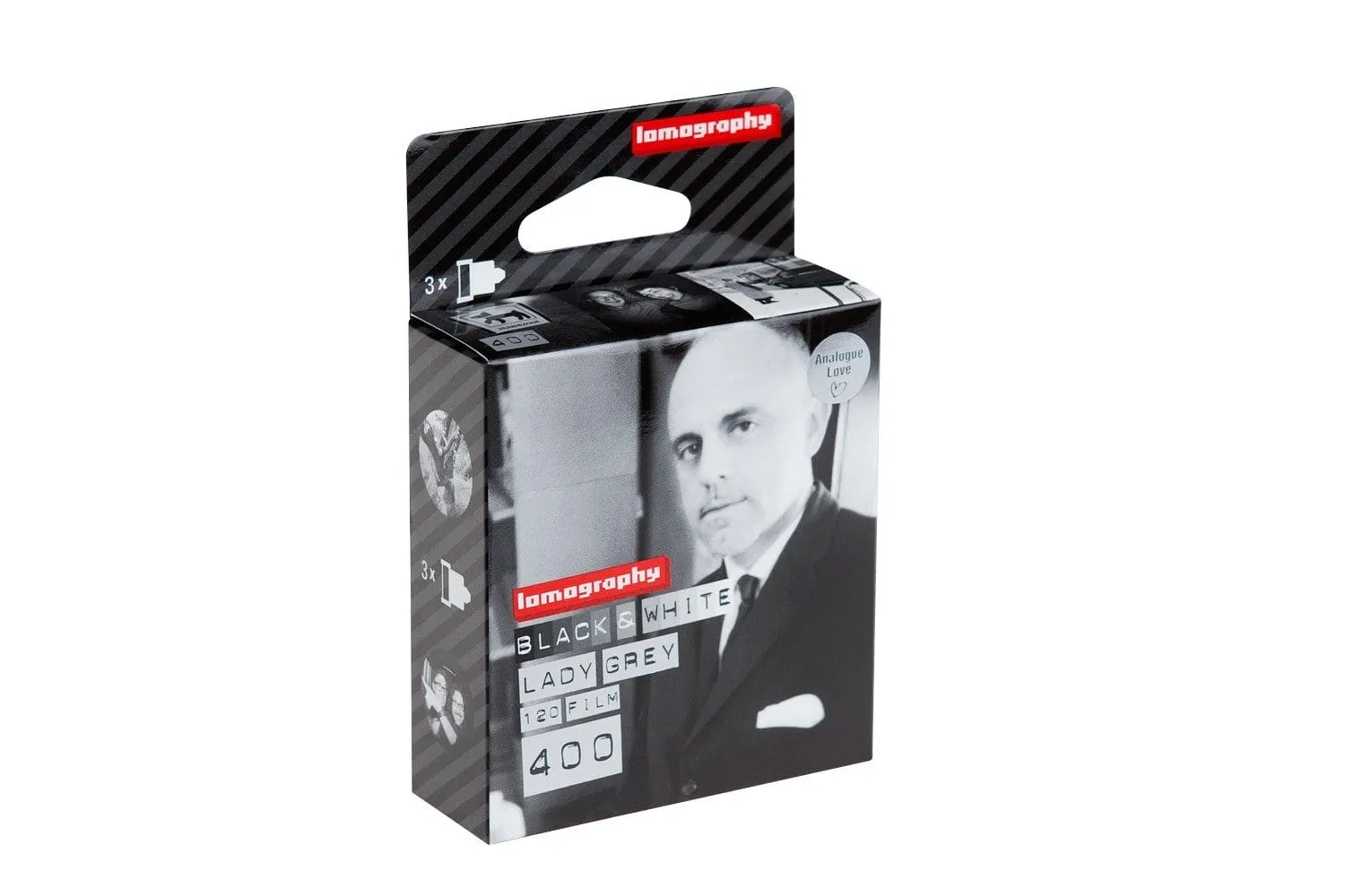 Lomography Lady Grey 400, 120, (Pack of 3 Rolls)