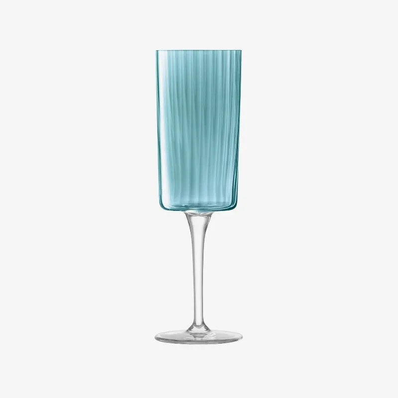 LSA Gems Champagne Flute Assorted Sapphire (4 Pack)