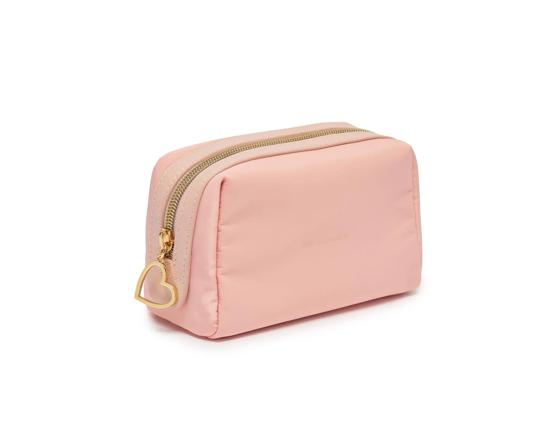 Make Up Bag/Pouch - Blush Pink - Kiss And Make Up - 17x10x8cms - Estella Bartlett