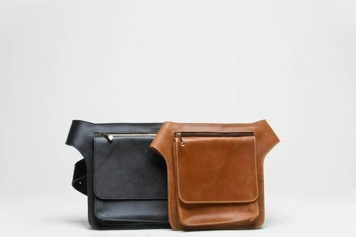 Mekane Leather Fanny Pack - Walnut