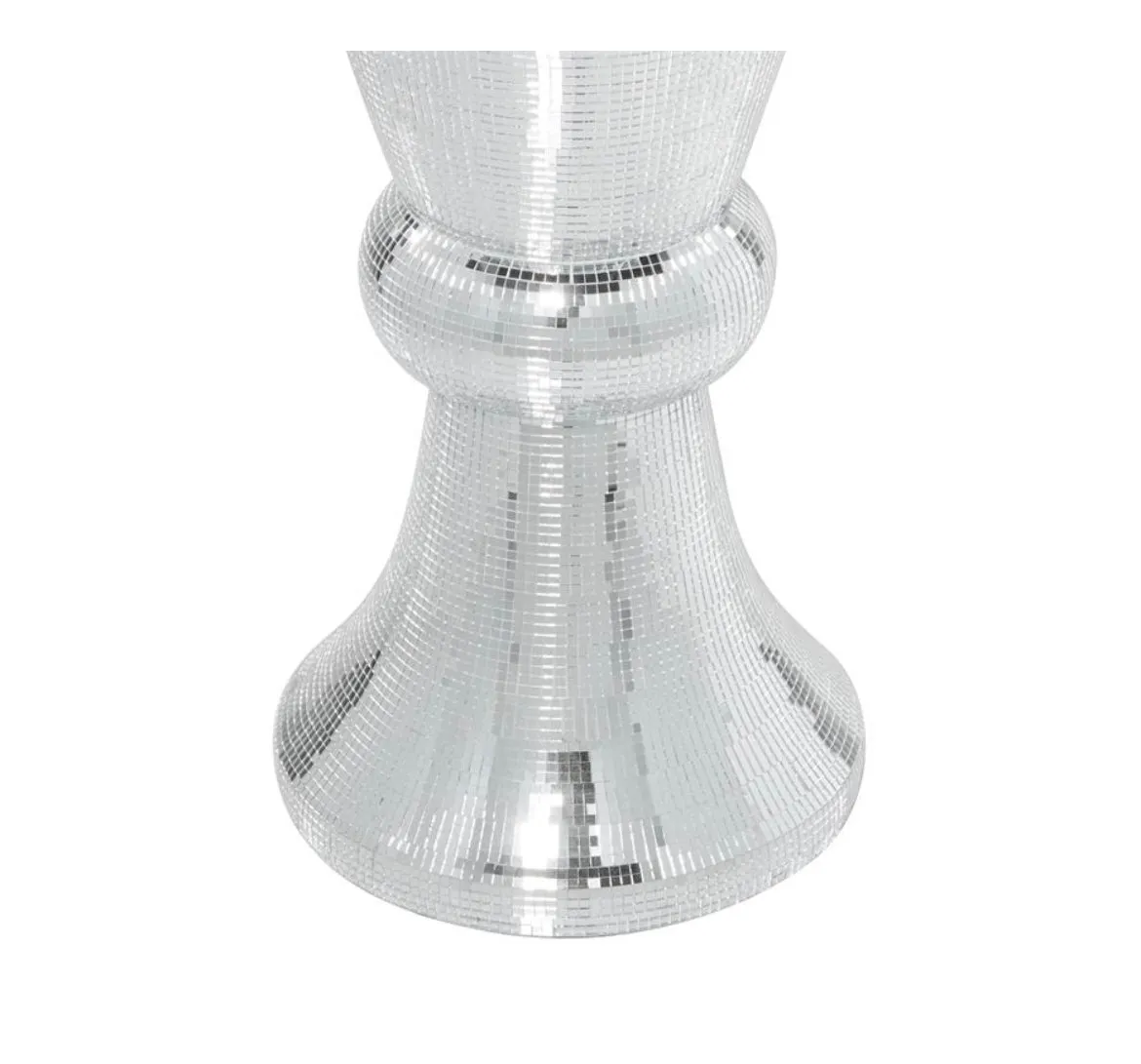 Mirror Mosaic Vase 12"W, 48"H