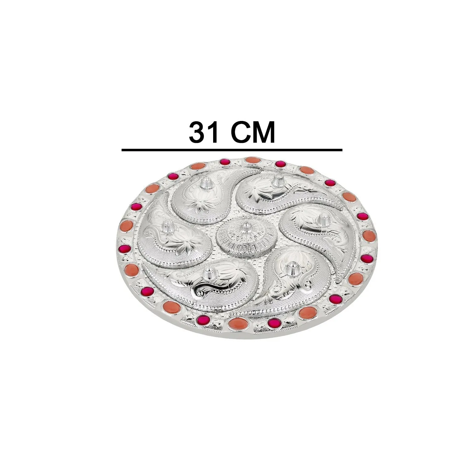 Multipurpose 7 Compartment Dry Fruit Serving Rotating Tray , Candy, Chocolate, Snacks Storage Box, Masala Box