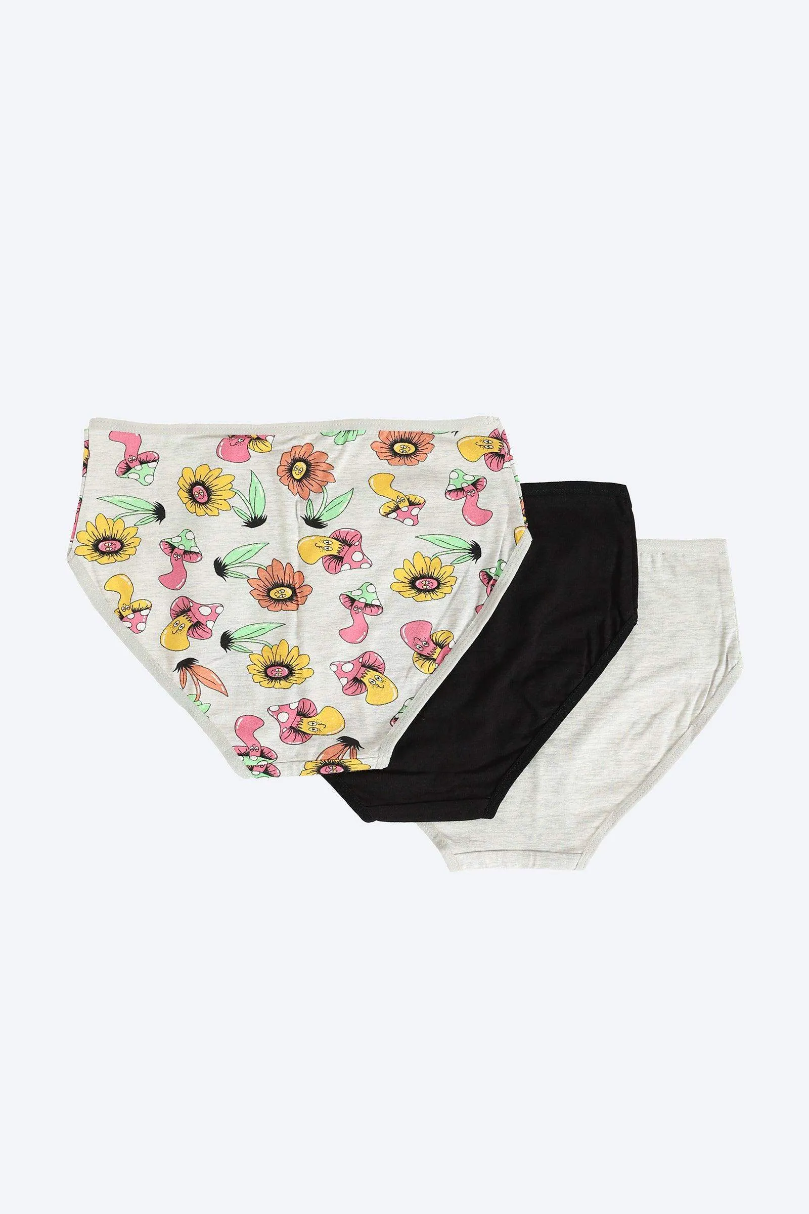 Pack of 3 Colored Brief Panties