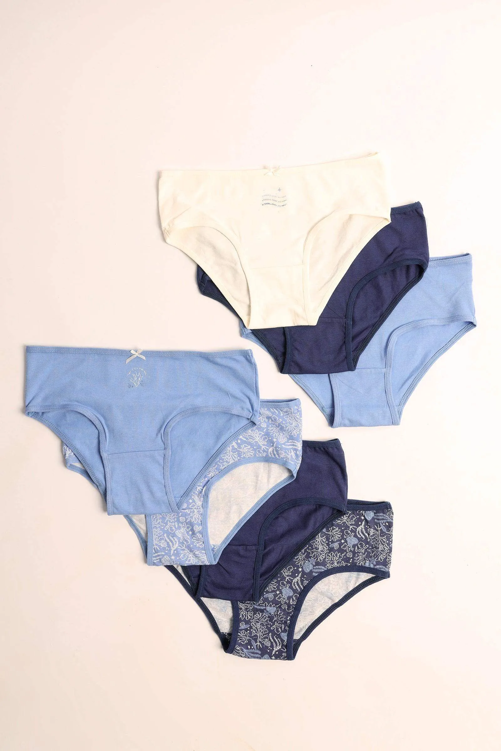 Pack of 7 Colored Brief Panties