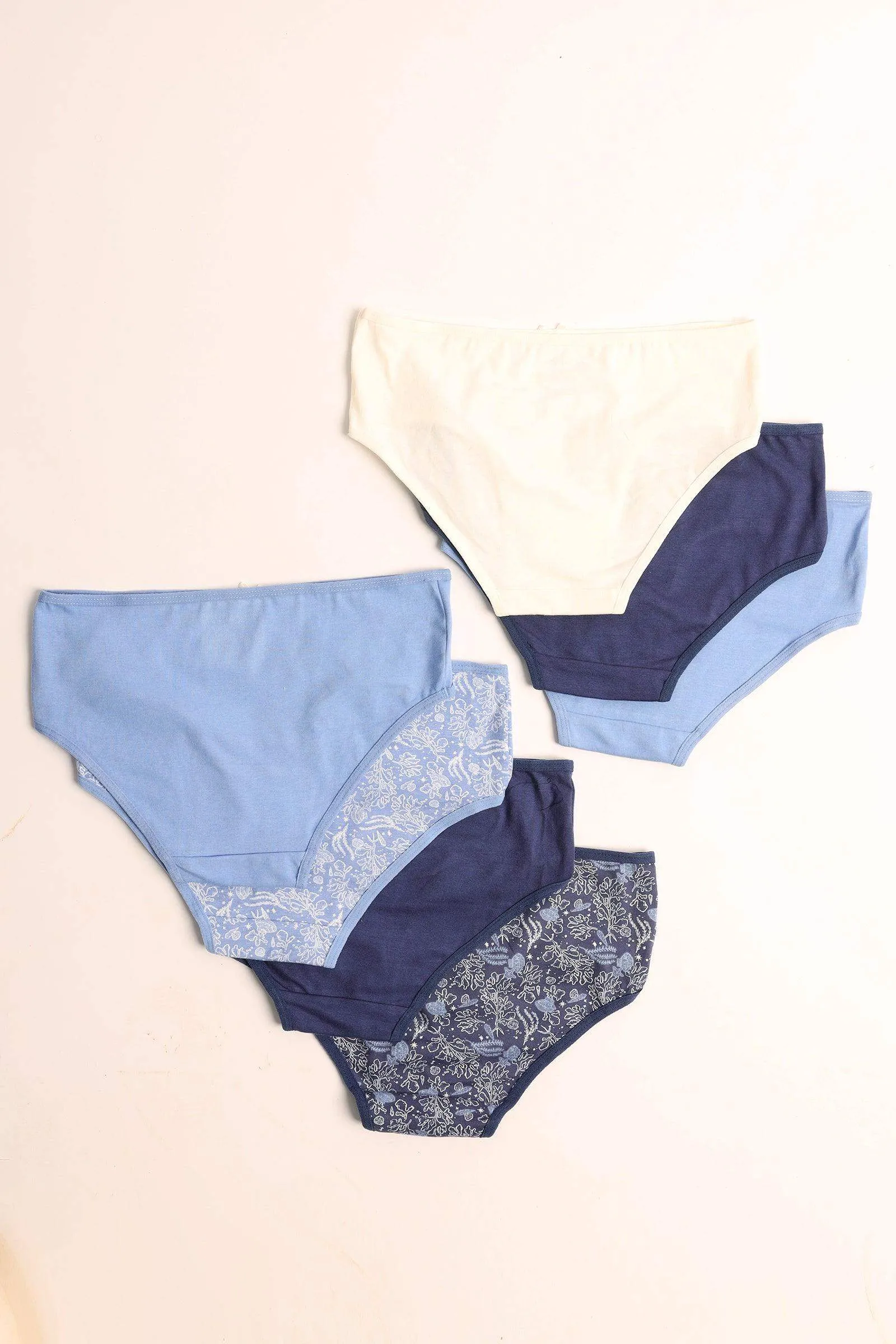 Pack of 7 Colored Brief Panties