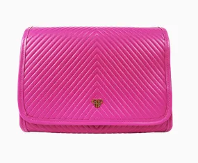 Pursen Getaway Hanging Toiletry Case Fuchsia