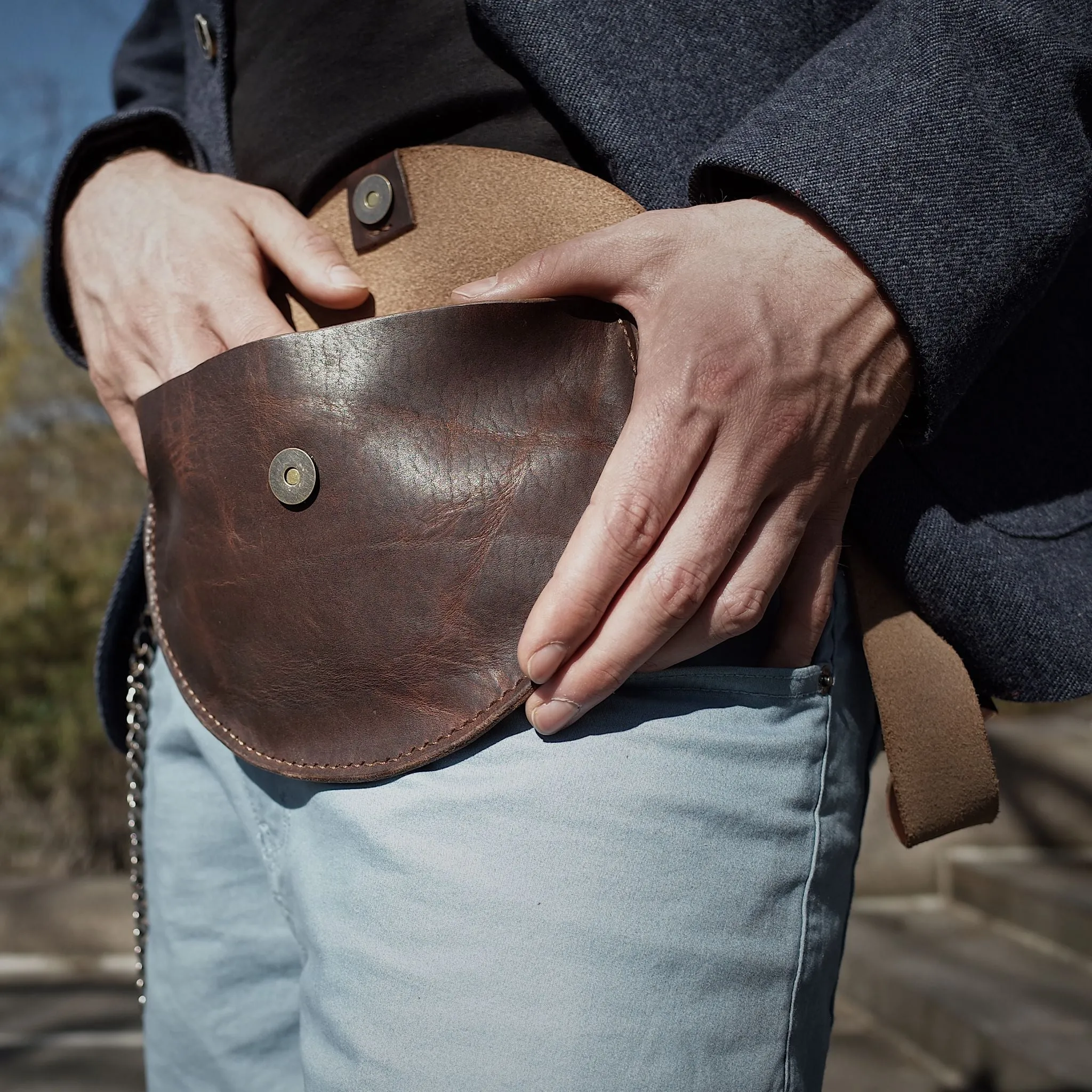 Rosemont Leather Fanny Pack – Dark Brown Edition